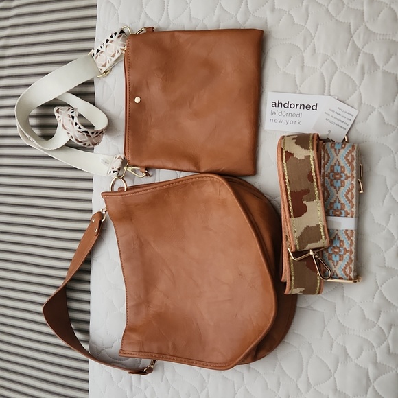 Ahdorned Bags Brand New Ahdorned Large Faux Leather Crossbody 3